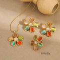 Vanna Hammered Flower Earrings [AKRSD0TZ]