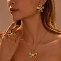 Vanna Hammered Flower Earrings [4FDPH7NH]