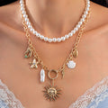 Verity Sun Starfish Necklace Set