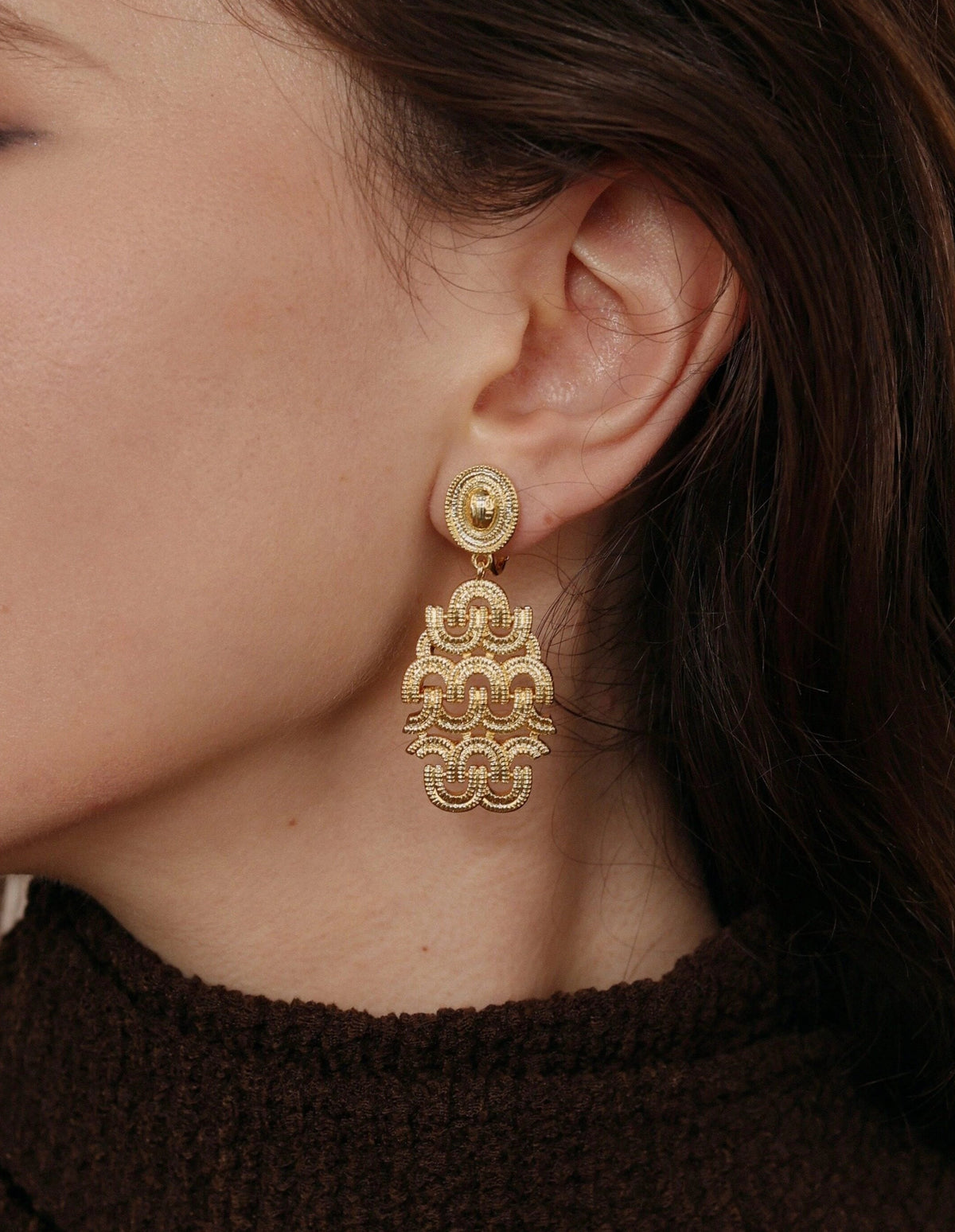 Vintage Arc De Triomphe Earrings [K3KWNVLA]