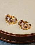 Vintage Croissant Hoop Earrings [T2720RB5]