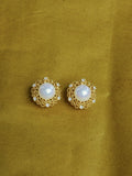 Vintage Filigree Pearl Earrings [BWIW3OG5]
