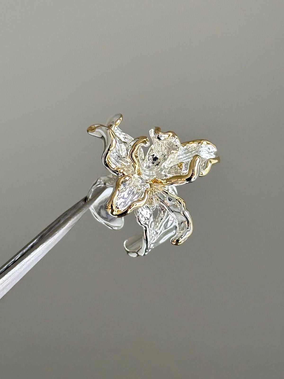 Vintage Floral Open Ring [6KFEAEWW]