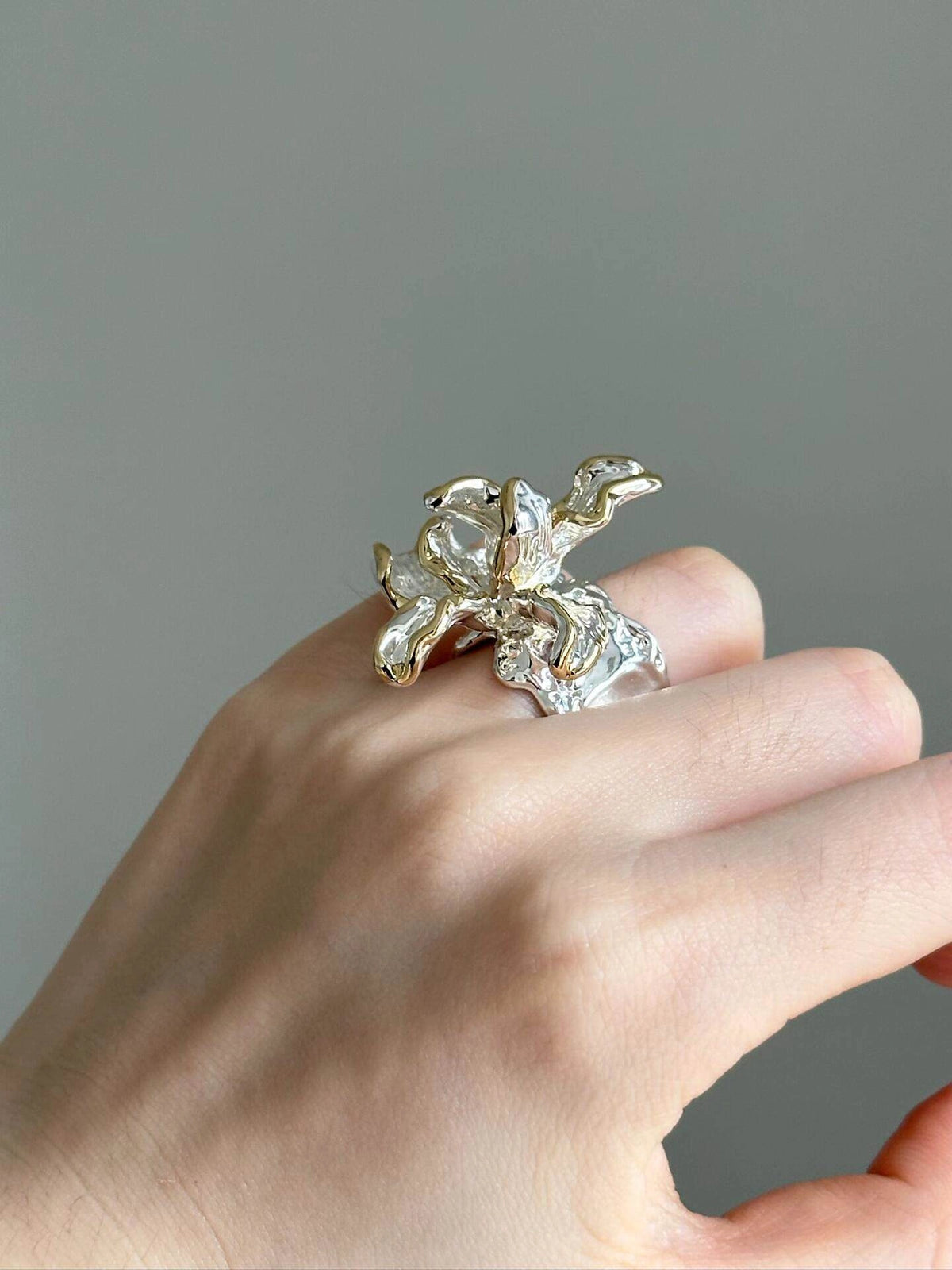 Vintage Floral Open Ring [BR5EIWGW]