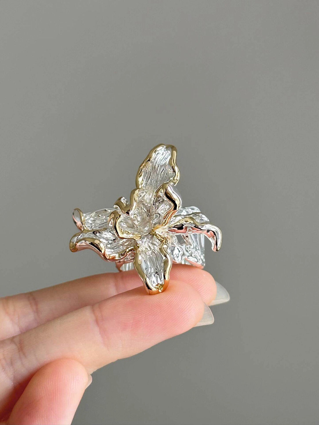 Vintage Floral Open Ring [NRVY9KKI]