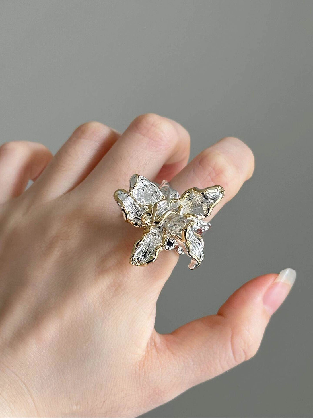 Vintage Floral Open Ring [NRVY9KKI]