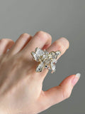 Vintage Floral Open Ring [AS4Y35UR]