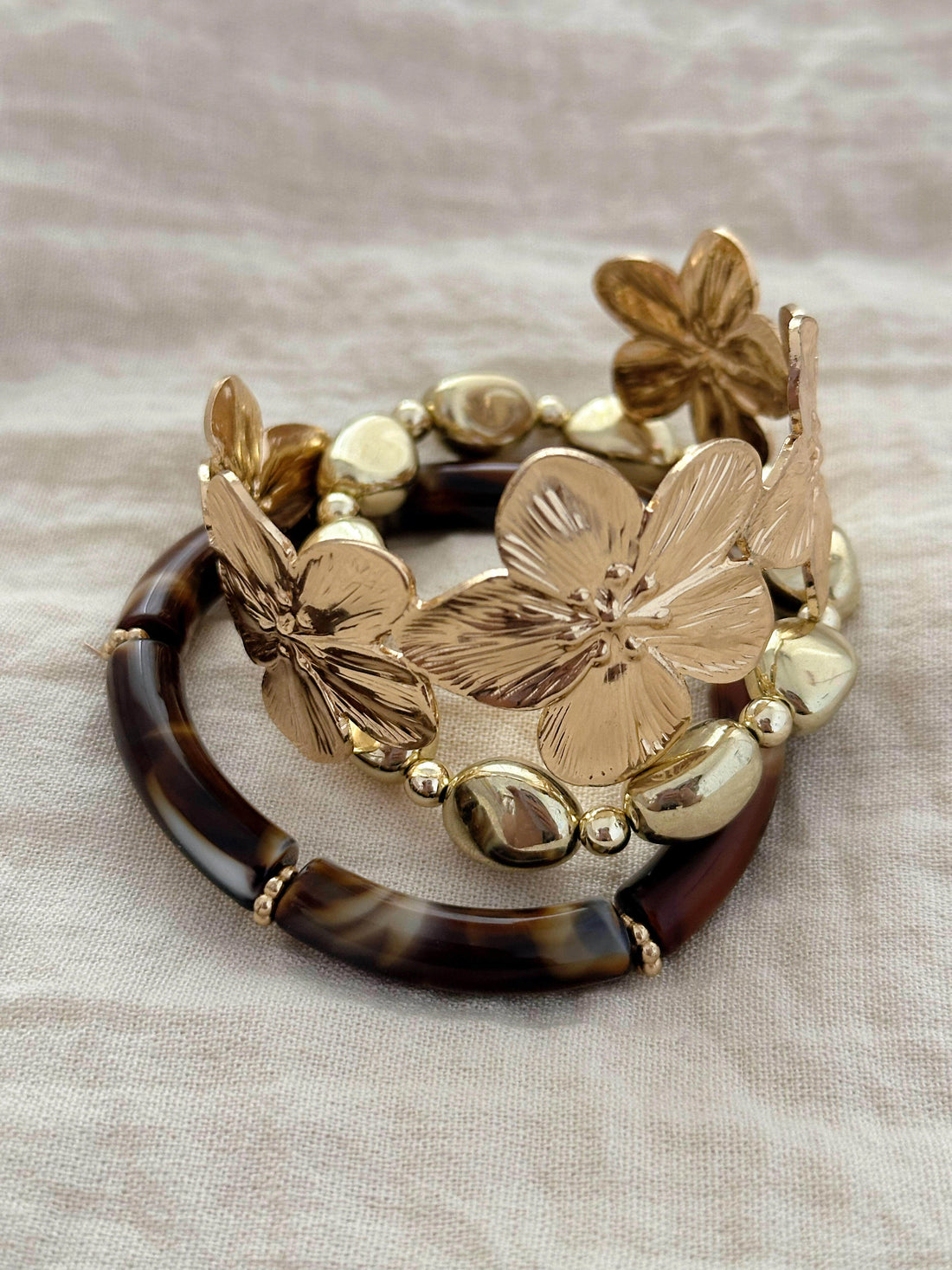 Vintage Flower Charm Bracelet [L52SP329]