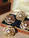 Vintage Flower Stud Earrings [ML8I5D8M]