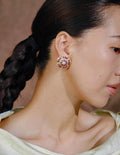 Vintage Flower Stud Earrings [FXEUQVR4]