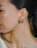 Vintage Flower Stud Earrings [V8NTGRQX]
