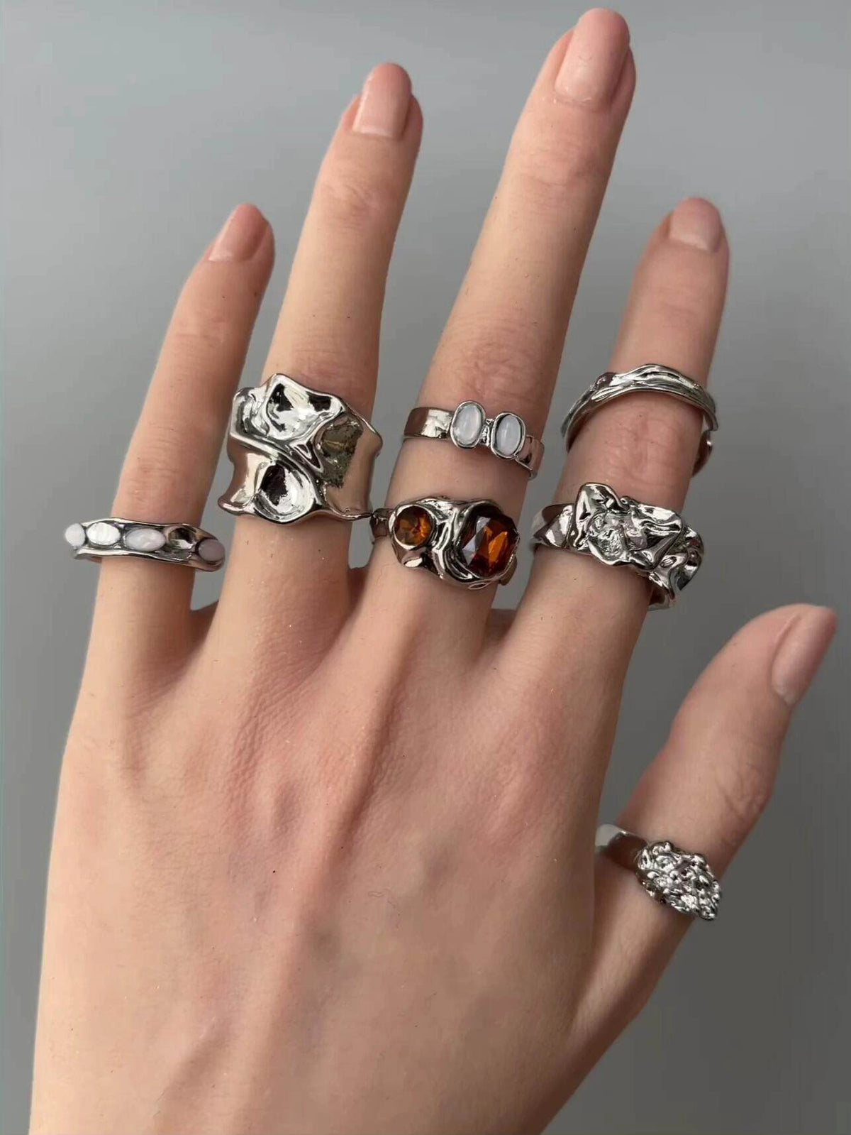 Vintage Gold Open Ring Set [NVMZ7QEA]