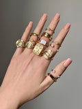 Vintage Gold Stacking Ring Set [E24STIG8]