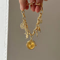 Vintage Heart Pendant Bracelet Watch [V5NT5EWI]