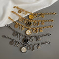 Vintage Heart Pendant Bracelet Watch [962N309P]
