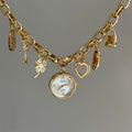 Vintage Heart Pendant Bracelet Watch [WSOP3JXX]