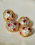 Vintage Hollow-Out Dome Earrings [8ZE0WAGH]