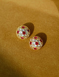 Vintage Hollow-Out Dome Earrings [EP9T554G]