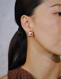 Vintage Hollow-Out Dome Earrings [DZR4J1BK]