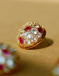 Vintage Hollow-Out Dome Earrings [F6V2SDJT]