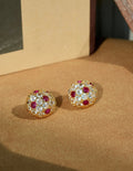 Vintage Hollow-Out Dome Earrings [MVZRHL9P]