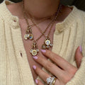 Vintage Inspired Tarot Pendant Necklace [NP4G4H08]