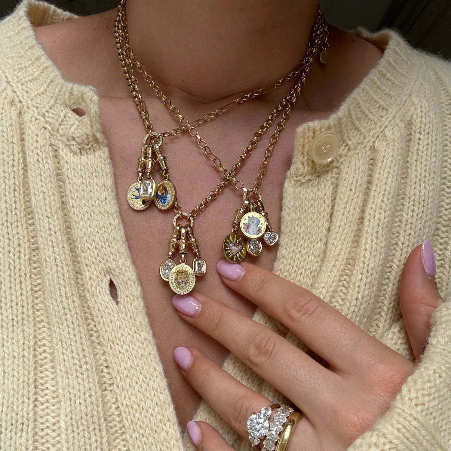 Vintage Inspired Tarot Pendant Necklace [NP4G4H08]