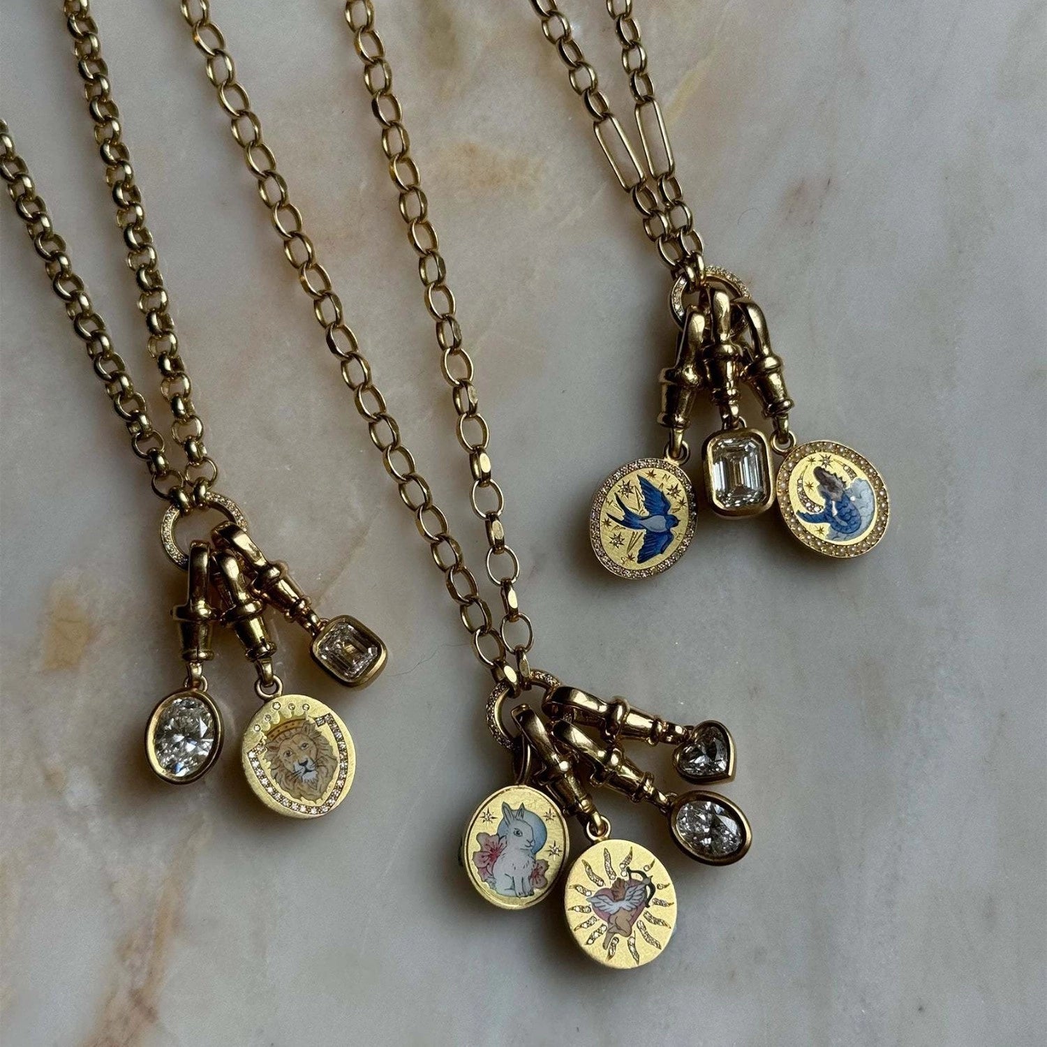 Vintage Inspired Tarot Pendant Necklace [WZ0O7JO2]