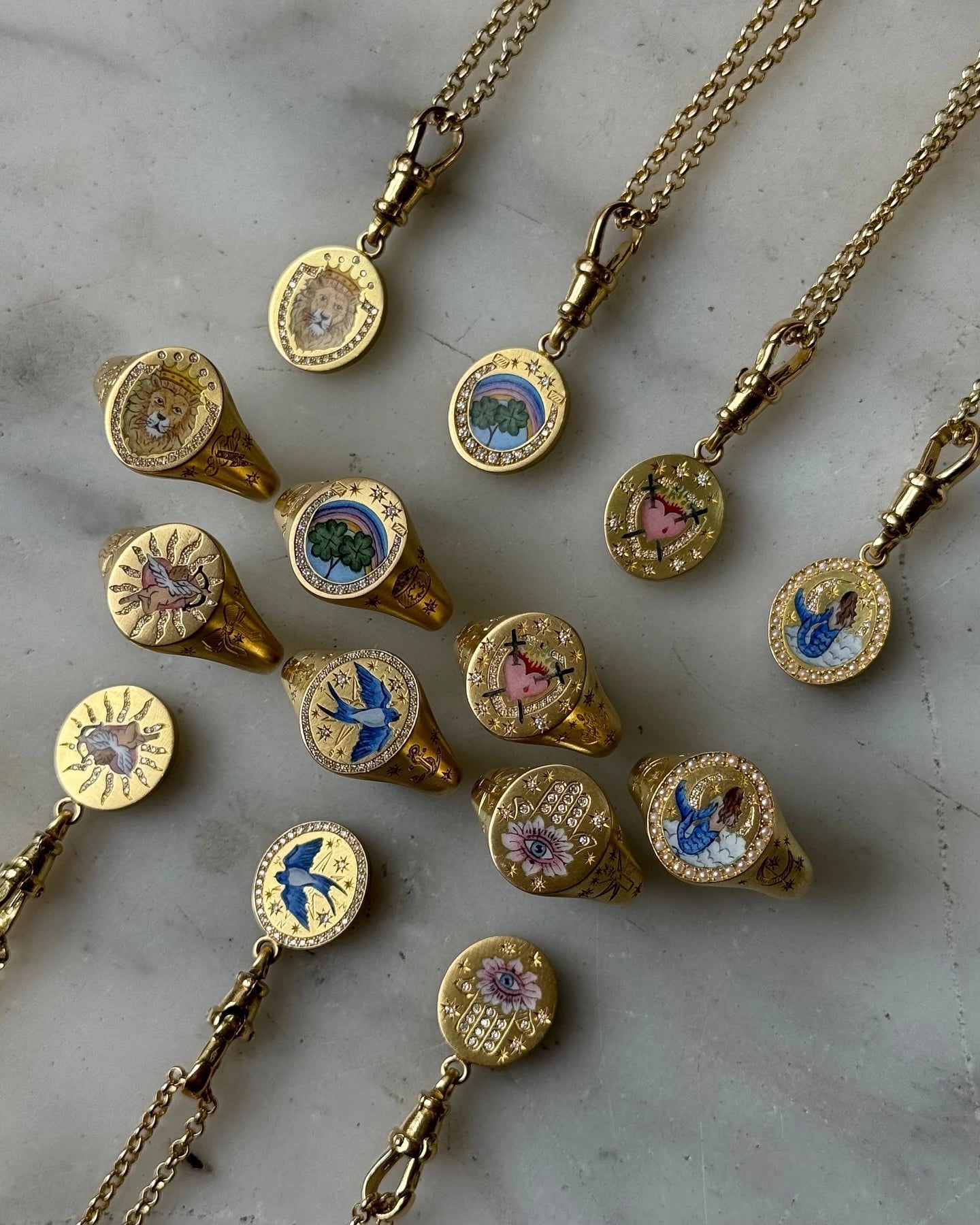 Vintage Inspired Tarot Pendant Necklace [3ONP26AP]