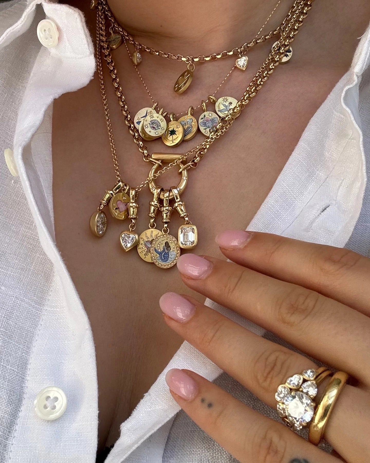 Vintage Inspired Tarot Pendant Necklace [K5HXQOY6]