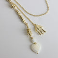 Vintage Lion Pearl Chain Brooch [NCTKIN6Y]