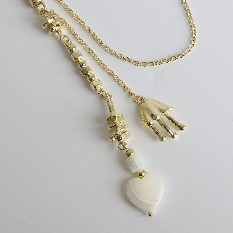Vintage Lion Pearl Chain Brooch [NCTKIN6Y]