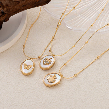 Vintage Locket Pendant Necklace [FPM7NZ7O]