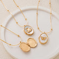 Vintage Locket Pendant Necklace [83LBV0NC]