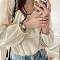 Vintage Oval Leather Strap Watch [GWGGNATE]