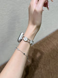 Vintage Pattern Metal Watch Strap [7JXDSKR1]