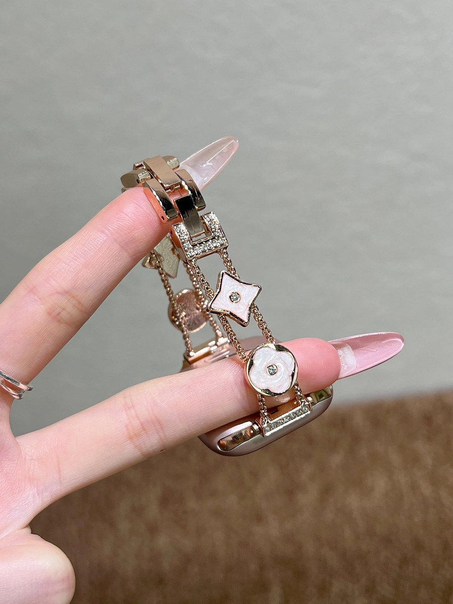 Vintage Pattern Metal Watch Strap [Q7FBG4U0]