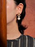 Vintage Pearl Drop Earrings [FXA98S4N]