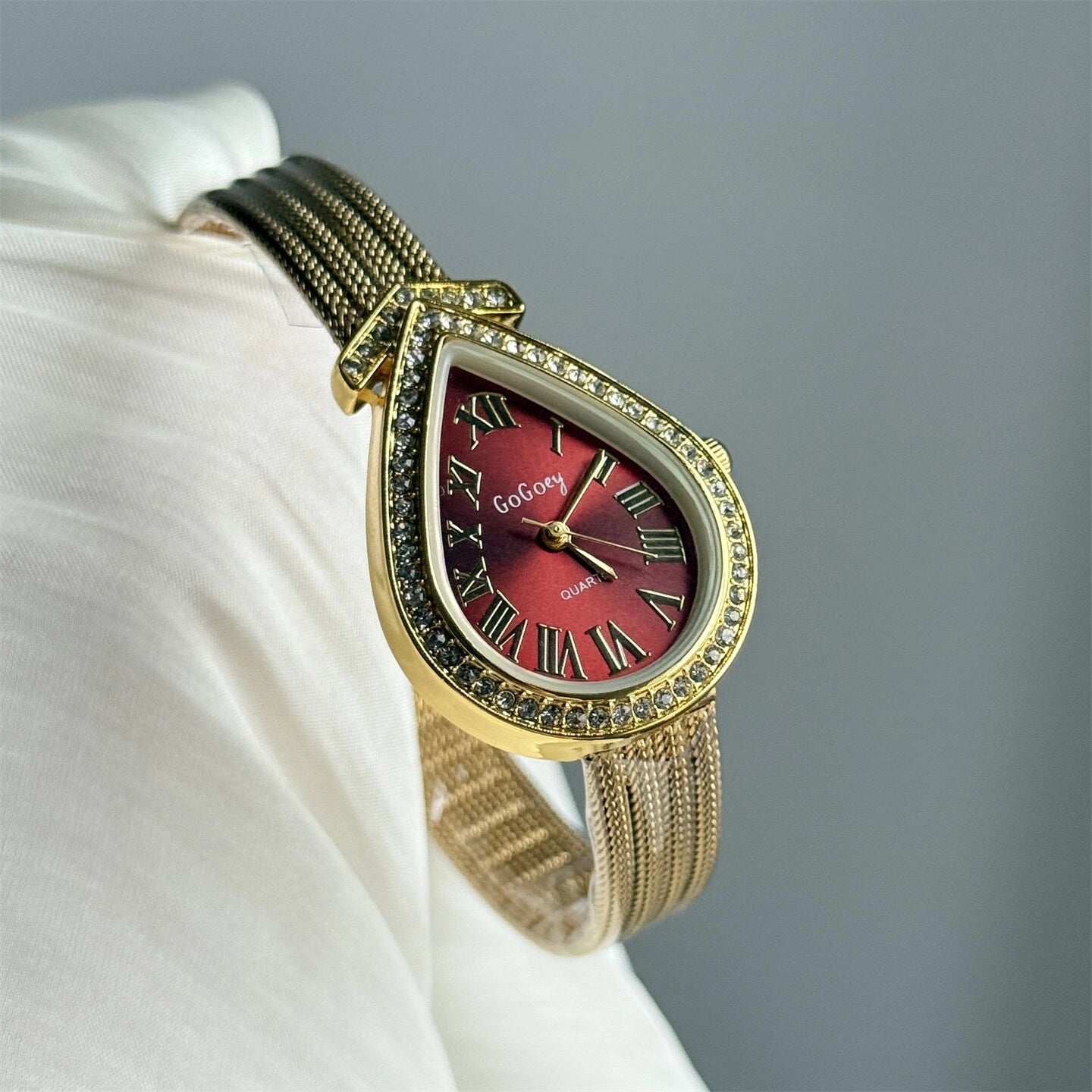 Vintage Roman Numeral Mesh Watch [K3O3S5M8]