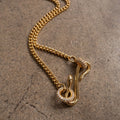 Vintage Snake Pendant Necklace [TLKUY52U]