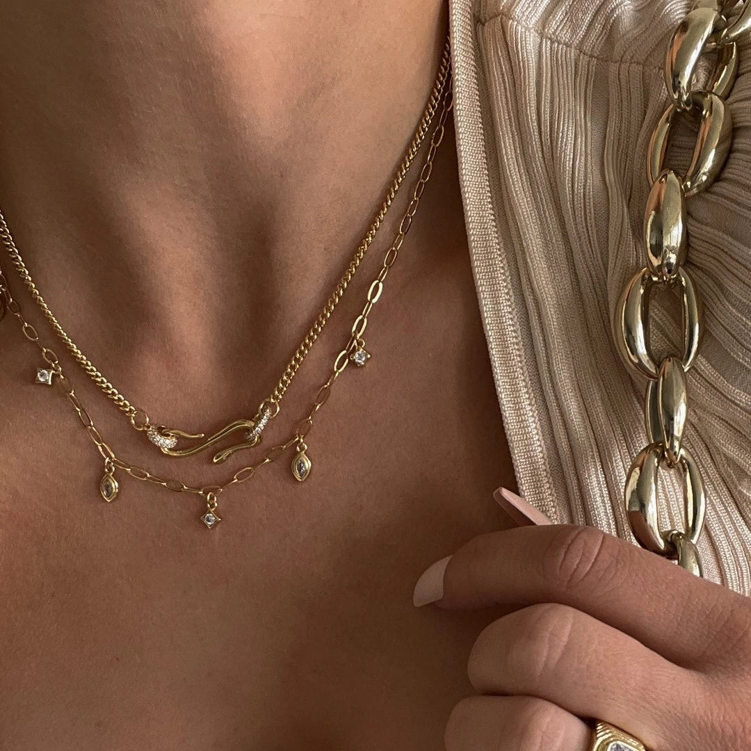 Vintage Snake Pendant Necklace [SWR0PR3R]