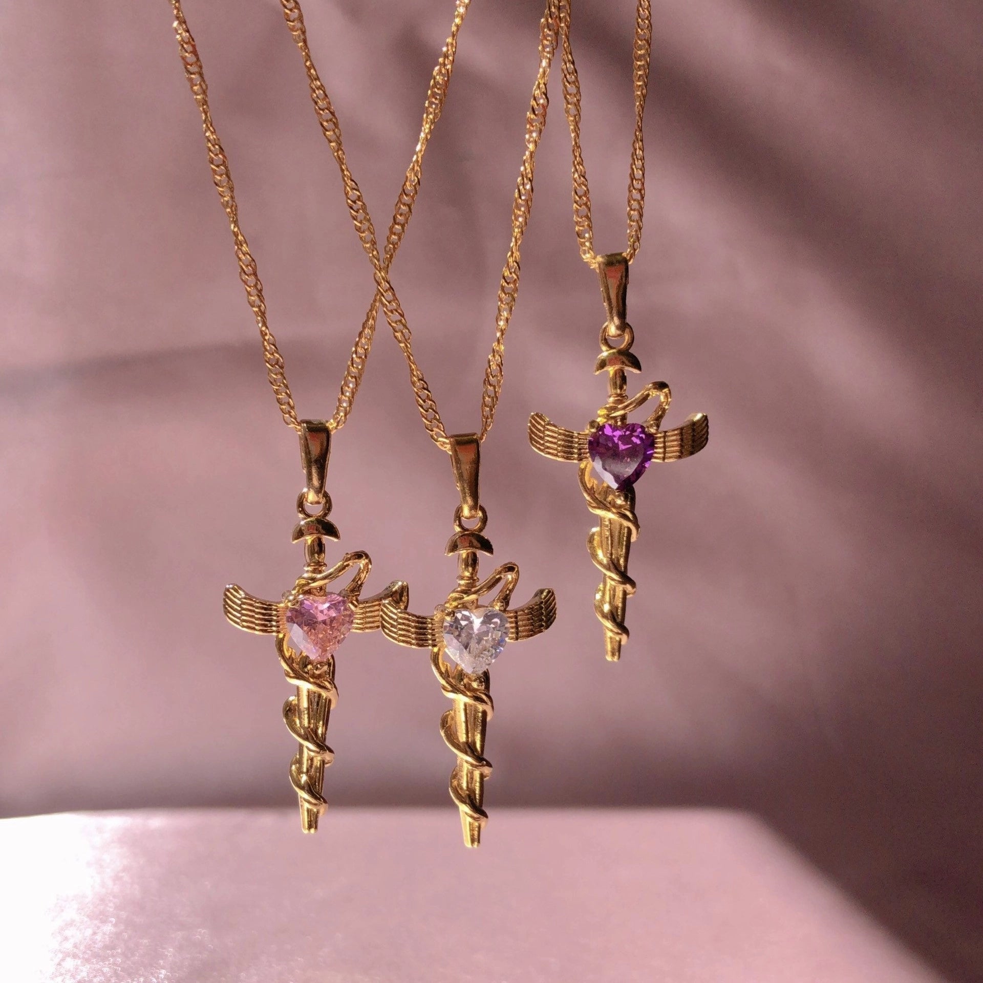 Vintage Snake Pendant Necklace [AGTF0AOX]