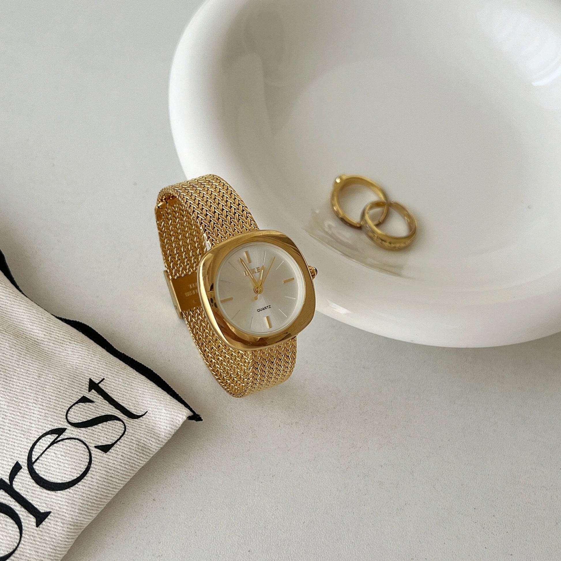 Vintage Square Bracelet Watch [JLRE3PIM]
