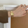 Vintage Square Dial Bracelet Watch [Z03AEWM6]