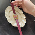 Vintage Square Dial Faux Leather Watch [6OY8RP5O]