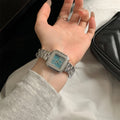 Vintage Square Dial Steel Watch [LRT2J36O]