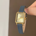 Vintage Square Leather Strap Watch [PGKREV5P]