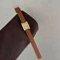 Vintage Square Leather Watch [C0PNCLHQ]