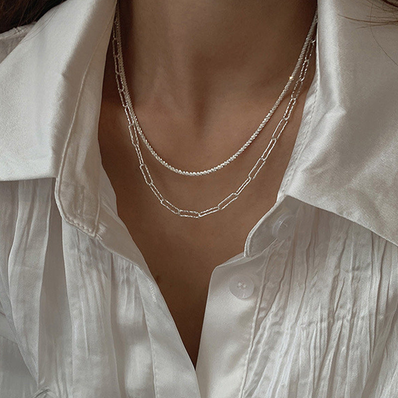 Violeta Geometric Layered Necklace [EHF70KDA]