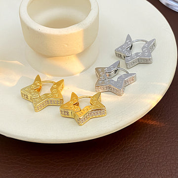 Vivi Star Huggie Earrings [3JISESLT]